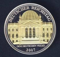 Németország 2007. "Reichstag" bicolor Ag 15g emlékérem T:PP