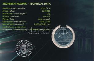 2019. 50Ft Cu-Ni "Vívó-Világbajnokság" első napi veret sorszámozott emléklapon "01375...