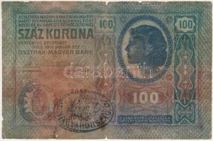 1912. 100K fekete "ROMANIA TIMBRU SPECIAL" és ovális, fekete "MAGYARORSZÁG" felü...