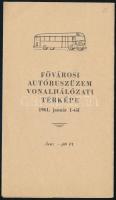 1961 A Fővárosi Autóbuszüzem vonalhálózati térképe