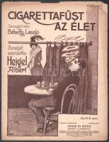 cca 1910/20 3 darab kotta: Szirmai Albert dalai, Cserebogár, Cigarettafüst az élet