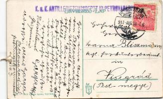 1917 Újvidék, Novi Sad; Pétervárad vára, "ALBRECHT" gőzös, hajóhíd. Urbán Ignác kiadása / ...