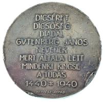 Csillag István (1881-1968) 1940. "Gutenberg János / Dicséret, dicsőség, diadal Gutenberg János ...