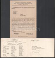 1939 Bethlen Gábor cserkészcsapat két meghívó ünnepélyre, eseményre