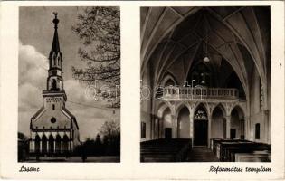 Losonc, Lucenec; Református templom belső. Salamon Károly kiadása / Calvinist church interior