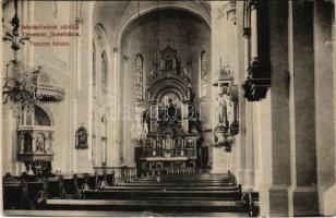 Temesvár, Timisoara; Józsefváros, Iskolanővérek zárdája, templom belső / Iosefin nunnery, church interior (szakadások / tears)