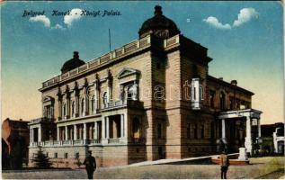 Belgrade, Konak / Königl. Palais / palace, soldiers + &quot;K.u.k. Militär General Gouvernement in Serbien&quot; (Rb)