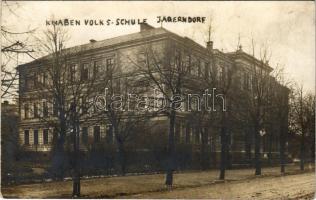 1915 Krnov, Jägerndorf; Knaben Volks-Schule / boy school (EK) + &quot;Militärpflege&quot;