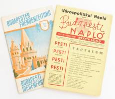 1941 Budapesti Idegenforgalmi Újság + 1938 Budapesti Napló