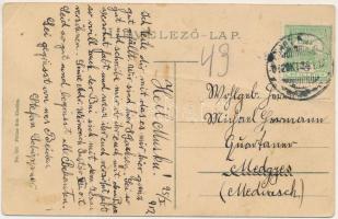 1912 Marosszentkirály, Sancraiu de Mures; Bánffy kastély. Földes Ede kiadása / castle (fa)