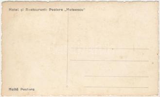 Rév, Vad, Vadu Crisului; Zichy-barlang szálloda és étterem, vasútállomás, gőzmozdony, vonat / Hotel ...