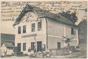 1912 Bogdánd, Bogdand; Bogdándi Fogyasztási és Értékesítő Szövetkezet üzlete / cooperative shop (fa)