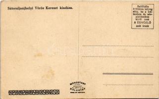 Második világháborús magyar katonai lap, sérült katona és nővérek - Sátoraljaújhelyi Vörös Kereszt k...