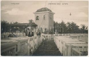 1931 Temesvár, Timisoara; Cetate, Cinema de Vara / nyári mozi a várban / summer cinema in the castle. Foto Weinrich photo (fa)