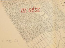 Csepel térképe, jegyzetekkel, 42x37 cm