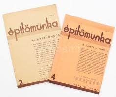 Építőmunka folyóirat 1933 májusi és júliusi száma