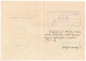 1939 Ung vármegye főispánjának levele Ungvár város polgármestere részére, melyben figyelmezteti, hog...