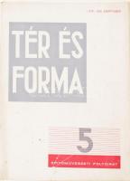 Tér és forma építőművészeti folyóirat 1928 szeptemberi száma, szakadt borítóval.