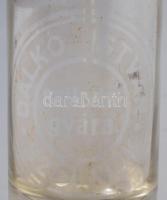 Dalkó István, Szolnok, feliratos szikvízes, szódás üveg 26 cm