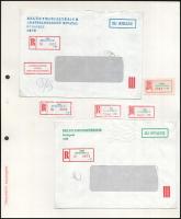 Speciális ragjegy gyűjtemény, benne tévnyomatok, különlegességek, kézzel írt szükségragjegyek stb