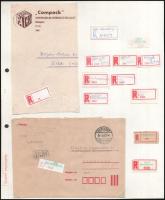 Speciális ragjegy gyűjtemény, benne tévnyomatok, különlegességek, kézzel írt szükségragjegyek stb