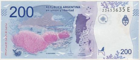 Argentína 2016-2018. 200P T:UNC
Argentina 2016-2018. 200 Pesos C:UNC
Krause P#364