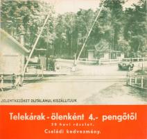 Egri Főkáptalan monori erdőnyaraló parcellázása Budapest mellett. Prospektus, cca 1955