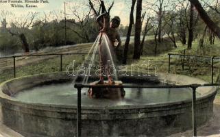 Wichita, Kansas with Ross Fountain in Riverside Park (EK)