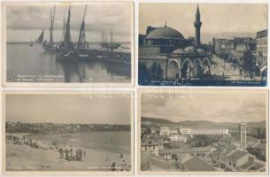 9 db RÉGI bolgár város képeslap / 9 pre-1945 Bulgarian town-view postcards