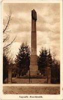 1942 Nagysalló, Tekovské Luzany, Tekovské Sarluhy; Honvéd emlékmű. Fogyasztási szövetkezet kiadása / Hungarian military monument (EK)