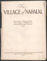 4 darab judaika papírrégiség: Village of Nahalal 1924, Palesztina térképe, Nathanya Sea-Shore Development Co. Ltd, Az Izraeli Követség tájékozatója