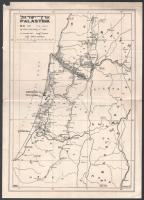 4 darab judaika papírrégiség: Village of Nahalal 1924, Palesztina térképe, Nathanya Sea-Shore Develo...