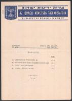 4 darab judaika papírrégiség: Village of Nahalal 1924, Palesztina térképe, Nathanya Sea-Shore Develo...