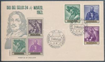 Kb 80 db spanyol FDC levélberakóban