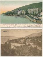 Abbazia, Opatija; - 2 db régi képeslap / 2 pre-1945 postcards