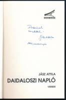 Jász Attila: Daidaloszi napló. Versek. DEDIKÁLT! 1992, Tevan. Kiadói papírkötés, jó állapotban