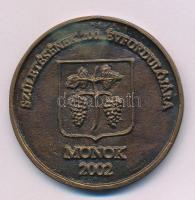 2002. "Kossuth Lajos 1802-94 / Születésének 200. évfordulójára - Monok" bronz emlékérem. S...