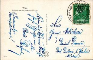 Wien, Vienna, Bécs; Gelände der technischen Messe / NSDAP German Nazi Party propaganda with swastika...