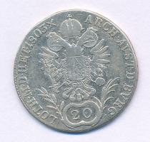 Ausztria 1803A 20kr Ag "I. Ferenc" T:F Austria 1803A 20 Kreuzer Ag "Franz I" C:F...