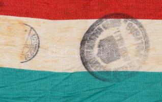 1938 Ipolyság, az első visszatért felvidéki város pecsételt szalag és kitűző, 10x14 cm