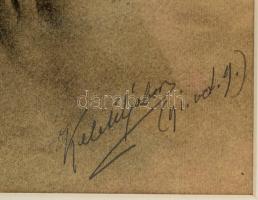 Keleti (Kelety) Gábor (1870-?): Férfi portré, München, 1891. Szén, papír, jelzett. 41x30 cm. A portr...