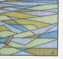 Kun Sarolta (1990-): Gém és rák, vegyes technika, papír, jelzett, 40×30 cm