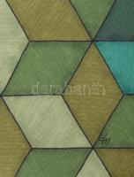 Kun Sarolta (1990-): Nyúl, vegyes technika, papír, jelzett, 40×50 cm