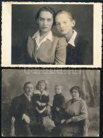 cca 1910-1940 Kolozsvári fotósok fotólapja, 6 db, némelyik felületén törésnyom, 9×13 cm