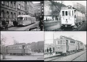 Budapesti villamosok, nem publikált fotók, 5 db későbbi nagyítás, 10×15 cm