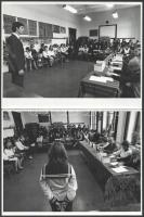 cca 1960-1970 Balla Demeter (1931-2017): Iskolai felvételek, ballagás, stb., 11 db fotó, pecséttel j...