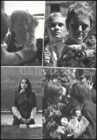 cca 1960-1970 Balla Demeter (1931-2017): Iskolai felvételek, ballagás, stb., 11 db fotó, pecséttel j...