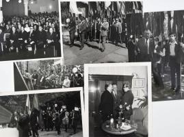 1971, 13 darabos Szocialista Majális fotó tétel, pár darabon feltehetőleg Zentai Anna színésznővel, ...