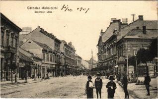 1907 Miskolc, Széchenyi utca, Schweitzer üzlete (EK)