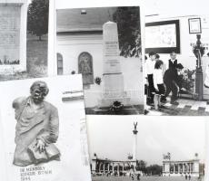Kútvölgyi Mihály (1944-2023) 10 darab fotója, cca 1970, iskolai események, köztéri szobrok témában, ...